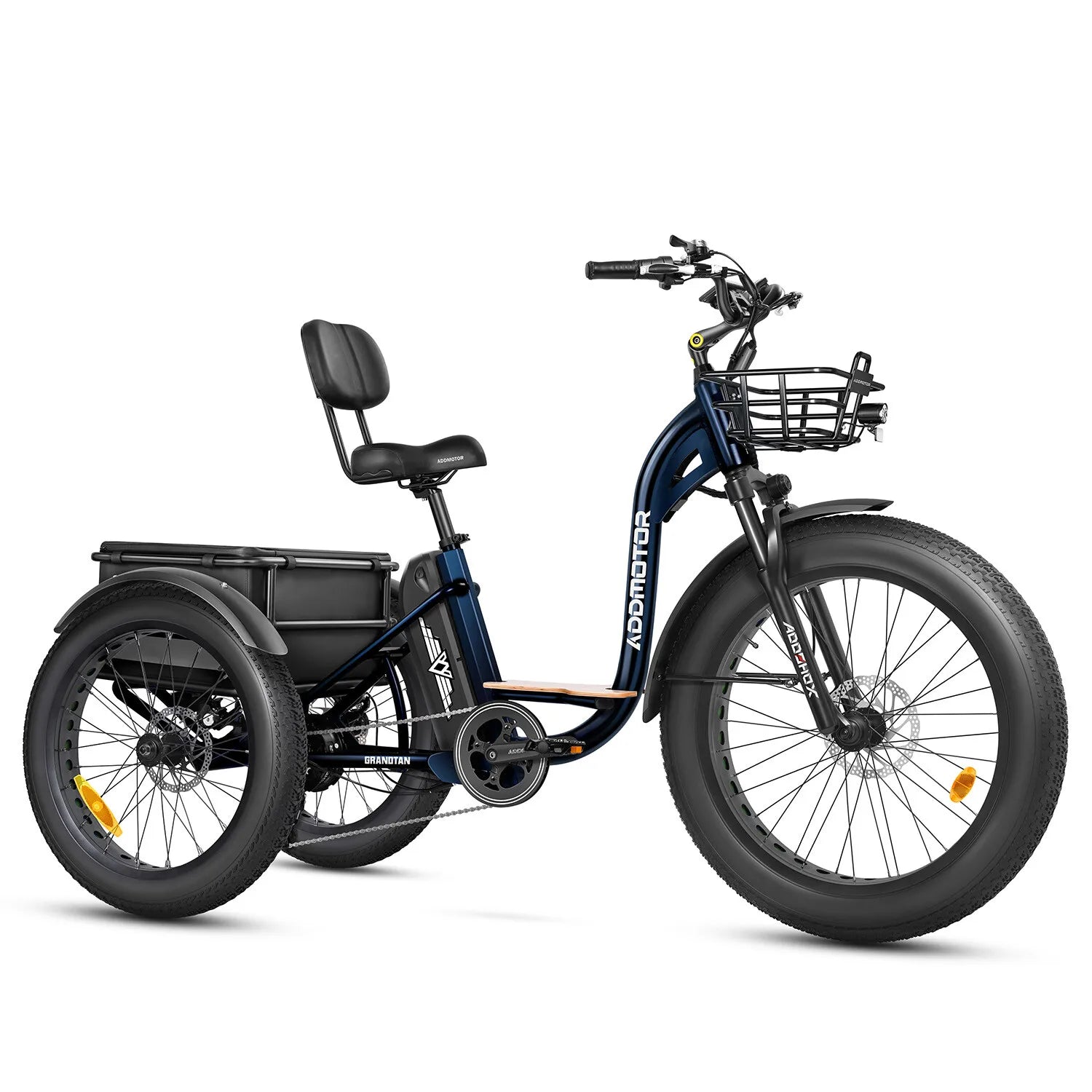 Electric Trike 750W 85MI M-340Plus Step-Thru 3 Wheel E-bike For Senior