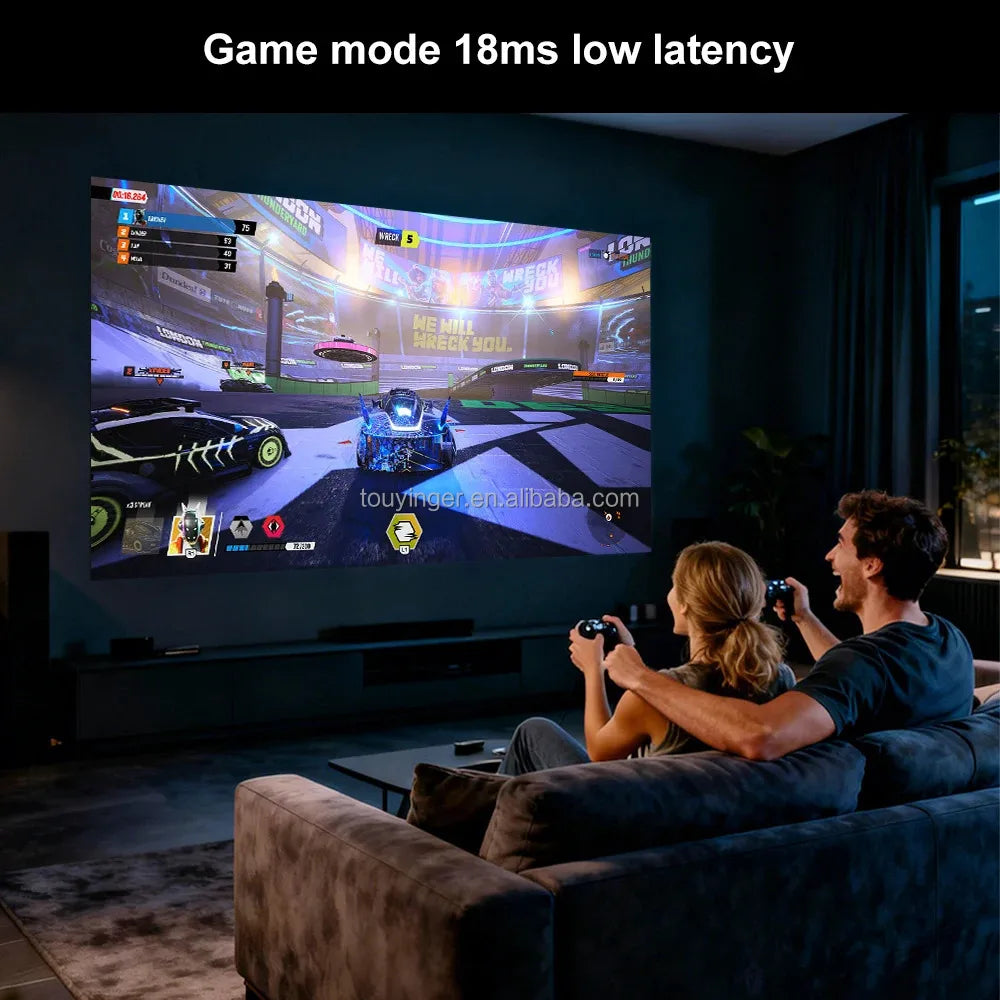 Upgraded HQ11W 3600 ANSI 4K Projector Full HD 1080P Video Movie 5G WiFi LED Smart TV Game Mode Home Theater Cinema Beamer