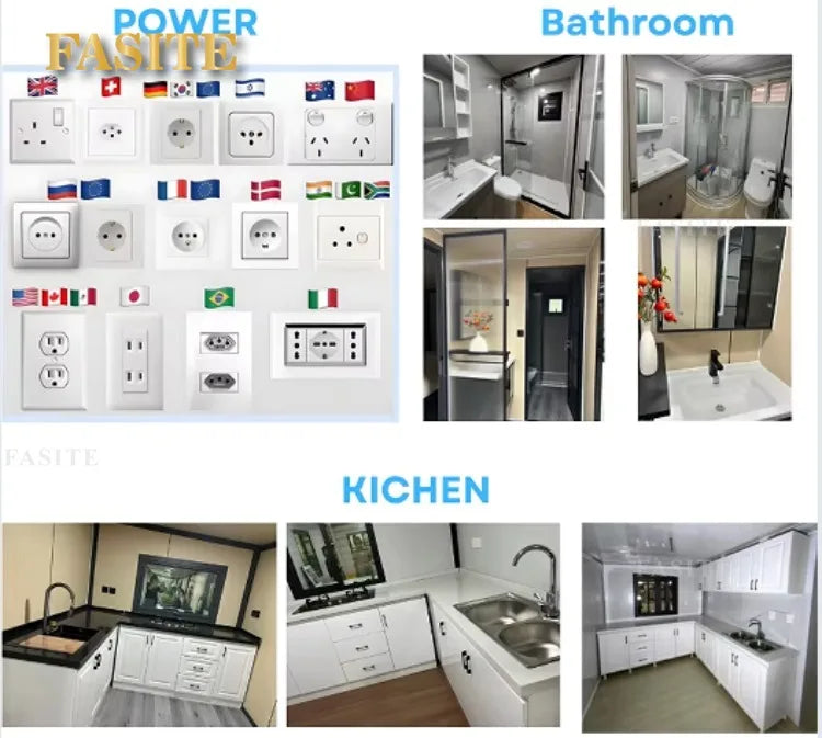 20ft 40ft 2 3 Bedroom Prefab Shipping Container Homes Prebuilt Container House Eco Friendly Solar Powered Compact Customizable