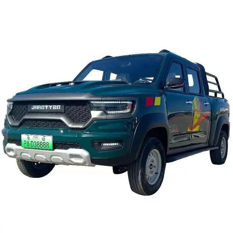 Electric pickup four-wheeler, new energy oil and electricity dual-purpose adult home off-road double-row pulling four-wheeler
