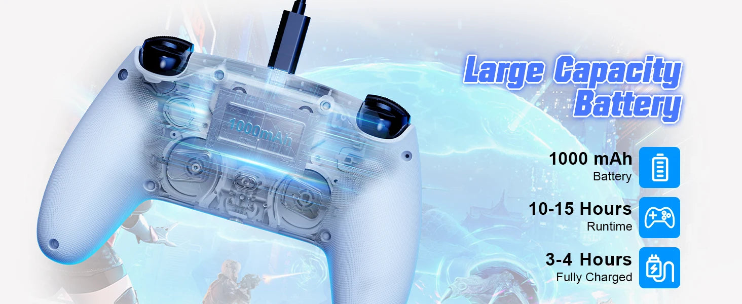 Bluetooth Gamepad For Playstation 5 Wireless Controller PS5 Console Gaming Controller  With Turbo Dual Sense Vibrate Programming