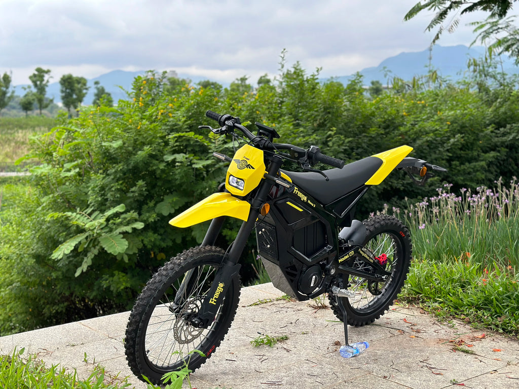Freego 8000W Electric Dirt Bike 72V 40Ah Mid Drive Off Road Electric Motorcycle 53MPH Adult Ebike 19/18 Tires + 2 Year Warranty