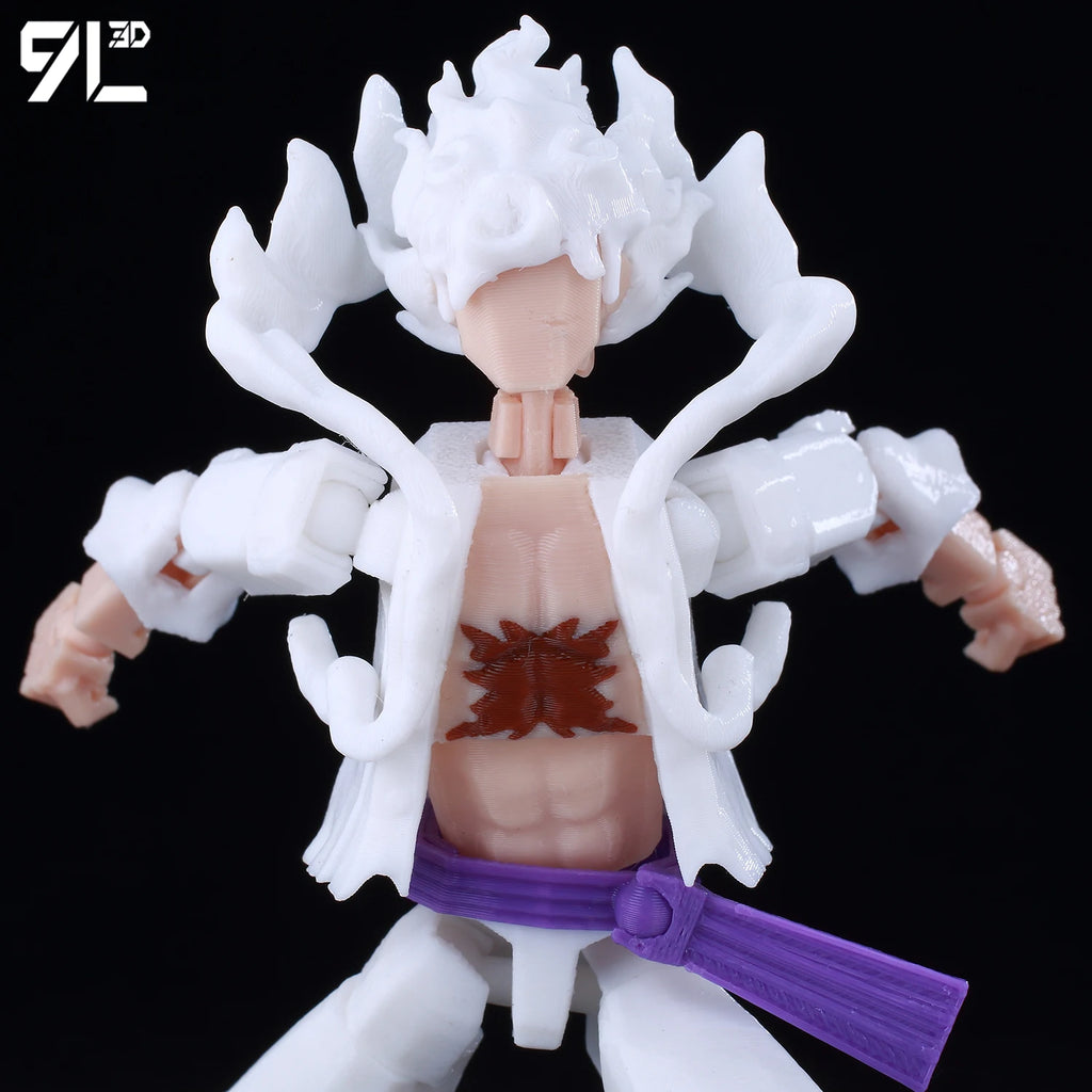 9L3D Printed Anime One Piece Naruto Demon Slayer Dummy13 Lucky T13 Movable Shapeshift Action Figures Mannequin Toys Collectors