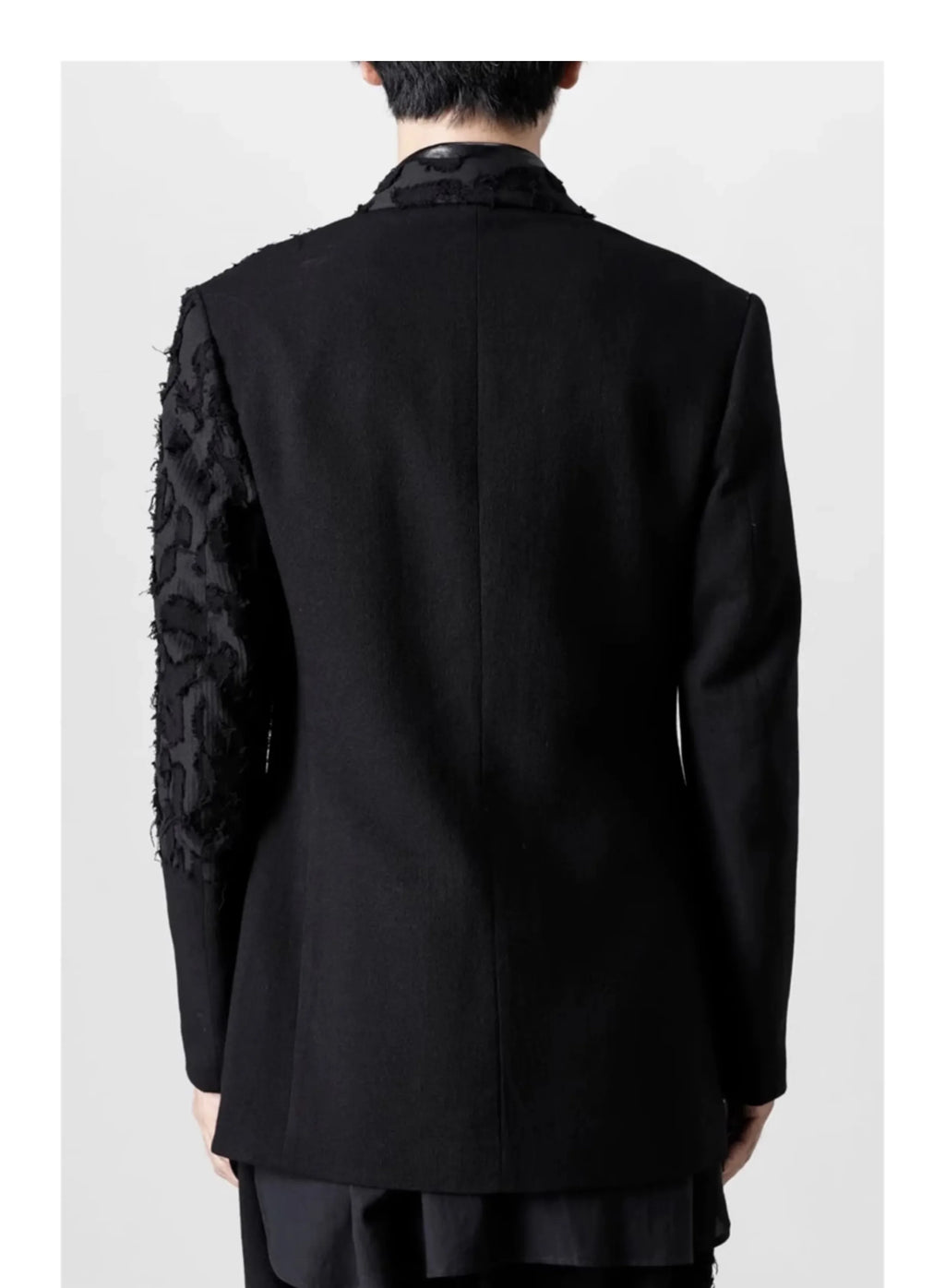 YOJI OOAK Design sense men's patchwork single breasted suit jacket special processing leopard print style 4 button top