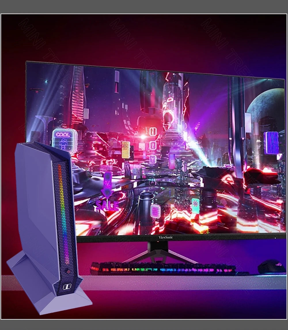 Mini PC Gamer 13th Gen InteI i9 13900H 12900H RTX4060 8G i7 12700H RTX3050 8G PCIE4.0 2xDDR5 Win11 Desktop Computer 3x4K WiFi6
