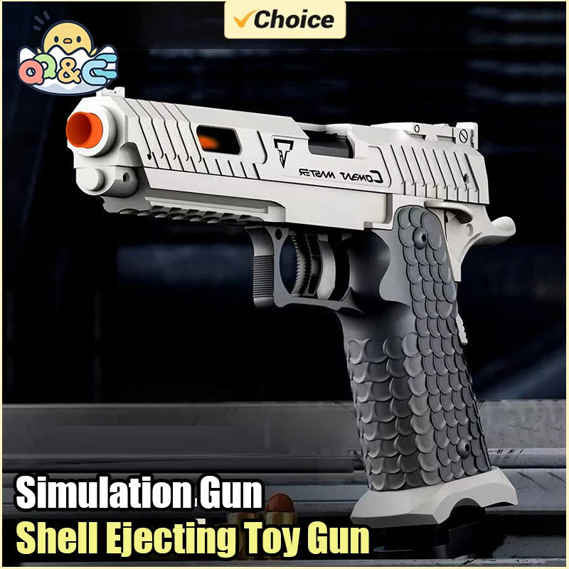 Shell Ejecting Toy Gun Airsoft Pistol Soft Bullet USP Weapon Children Armas Continuous Shoot Outdoor Game Toys for Boys Kid Gift