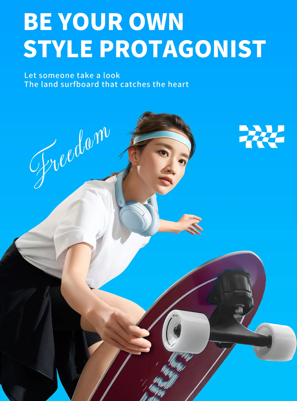 Surfskate Board Fishtail Smooth Outdoor Cruising Based Pump Board Surf Trainer Electric Skateboard Surf High Speed Portable
