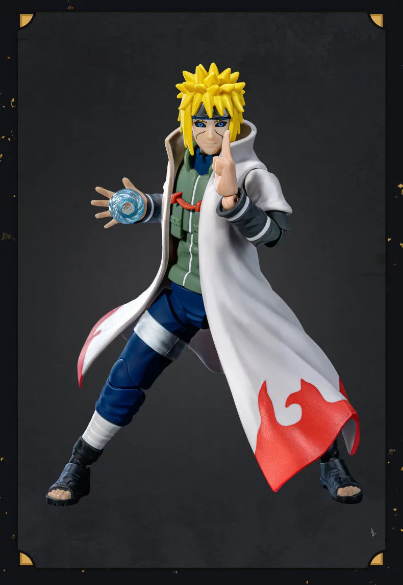 Blokees Naruto Action Figures Naruto Uzumaki Kurama Sasuke Uchiha Minato Namikaze Assembly Model Champion Class Anime Toys Gift
