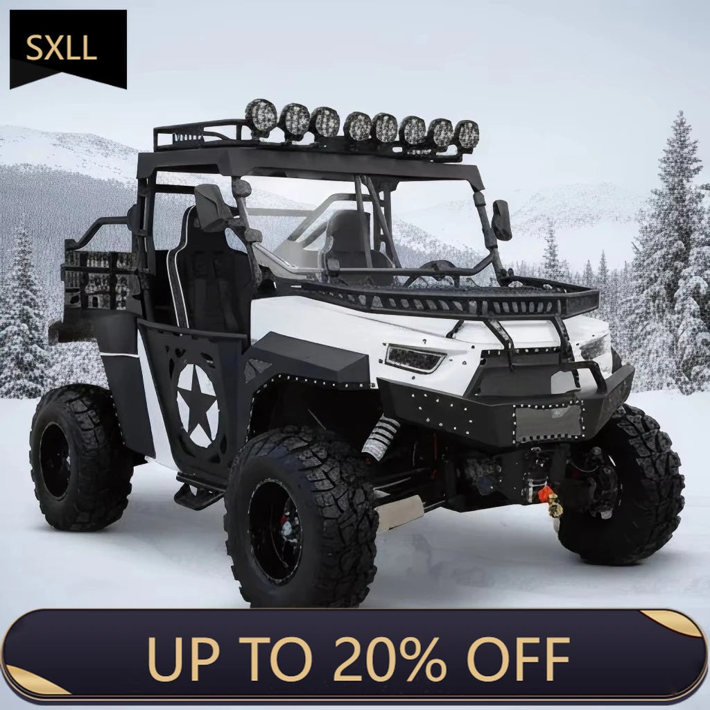 SXLL  Powerful four-wheel drive utility vehicle: axle-drive four-stroke engine with all-terrain suspension