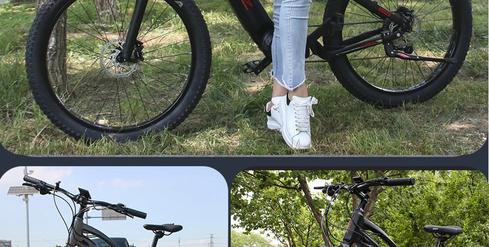 US Warehouse AKEZ 27.5" Electric Bike 48V 500W Bafang Motor, 13Ah Lithium Battery Powerful Adult E-Bike