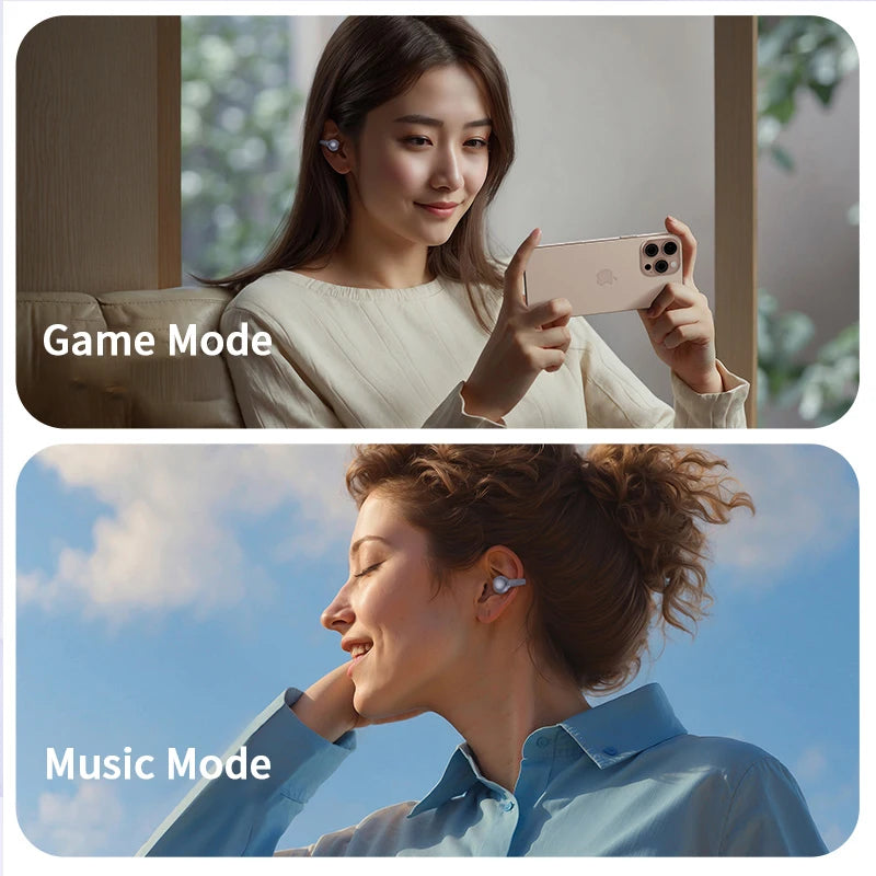 New Sport Earclip Wireless Headphone Bluetooth Earphone audífonos bluetooth inalámbrico Gaming LED Display Game and Music Mode