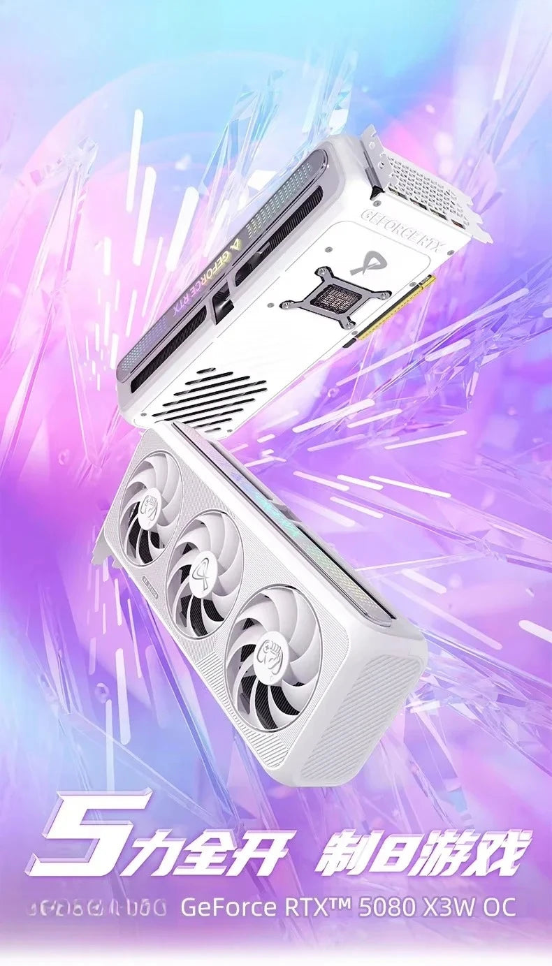 New Computer Accessories Wholesale AX Gaming RTX5080 16 GB Graphics Card Gaming PC Etc White GPU 16GB Nvidia GeForce RTX 5080