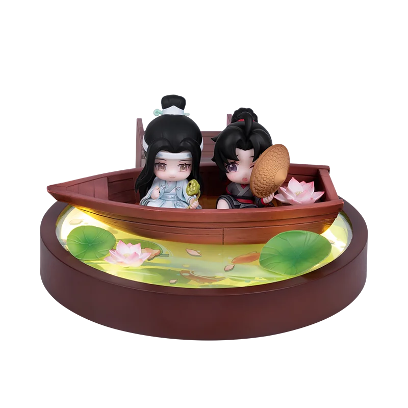 Anime Doll Figure The Untamed Grandmaster of Demonic Cultivation Wei Wu Xian Lan Wang Ji Small Night Light Decoration Figurine