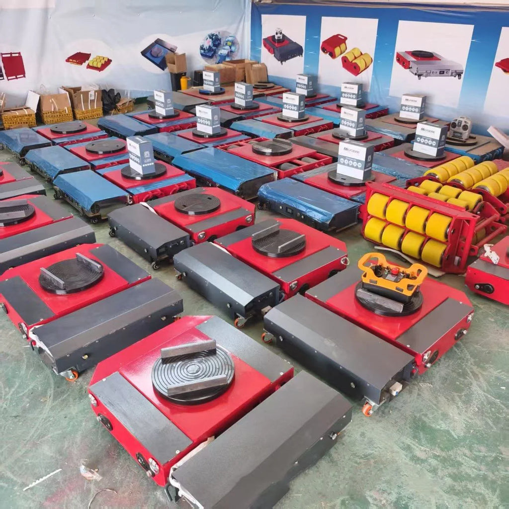 Electric Walking Board on Wheels 30T/50T Remote Control Heavy Equipment Skates Steel Frame Tools Transportation