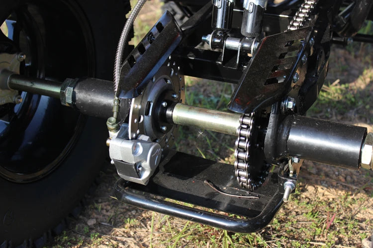 For200cc Chinese Sports Quad Bike ATV 4x4 Automatic UTV Oil Cooled CVT Big Bull 10 Inch Alloy Rims Adult Buggy Chain Drive 4-Str