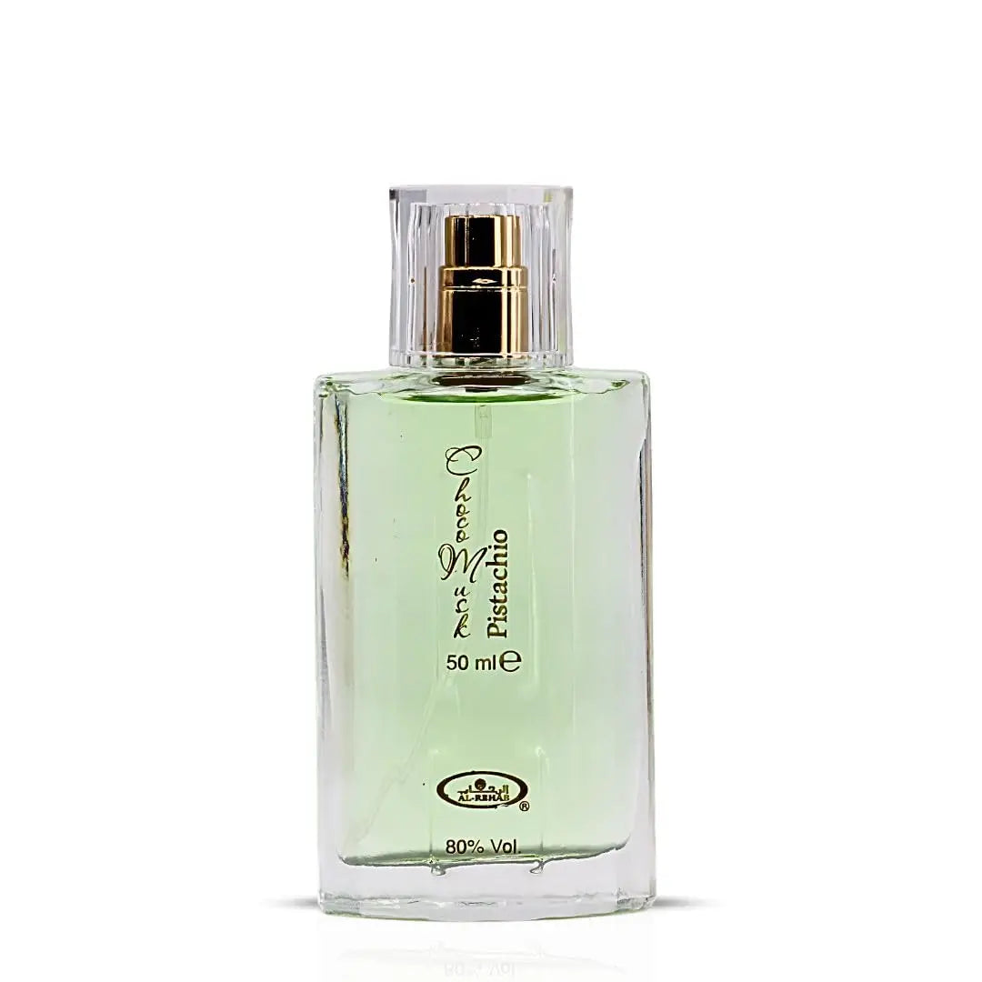 Al-Rehab Choco Musk Pistachio Eau de Parfum for Women & Men - 50ml (1.65 oz) | Nutty Gourmand Perfume with Pistachio