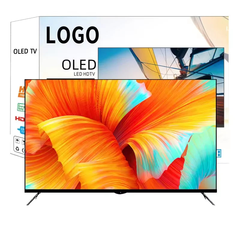 High-Definition 4K LED Smart TV Multi-Functional For Home Theaters Hotels Android System LAN Interface 32-80 Inch Screen Sizes