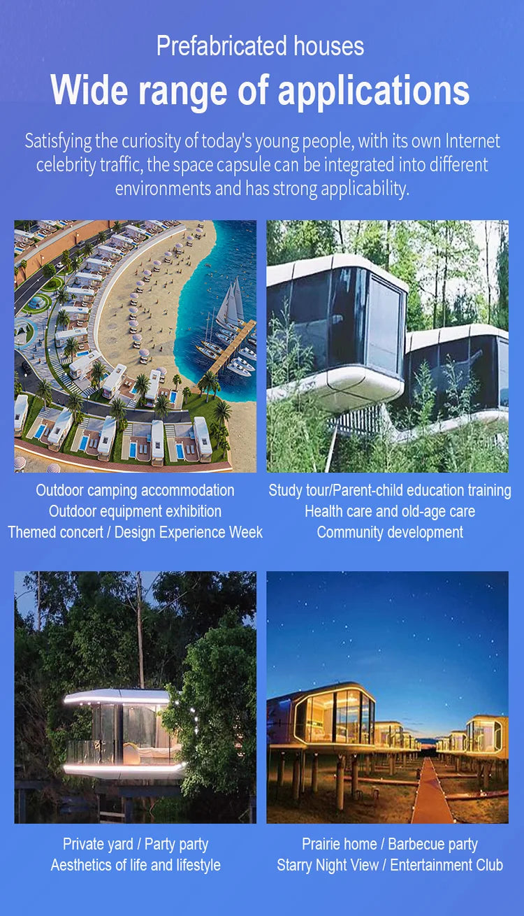 Fully Equipped Mobile Cabin Tiny Living Prefab Steel Container House Chinese Modular Hotel for Home Prefab Houses