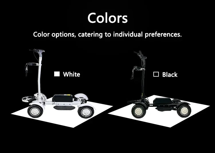 Factory Hot Selling Folding  4 Wheel Electric Golf Scooter with Bag Holder Cart Scooter Golf Carts Electric