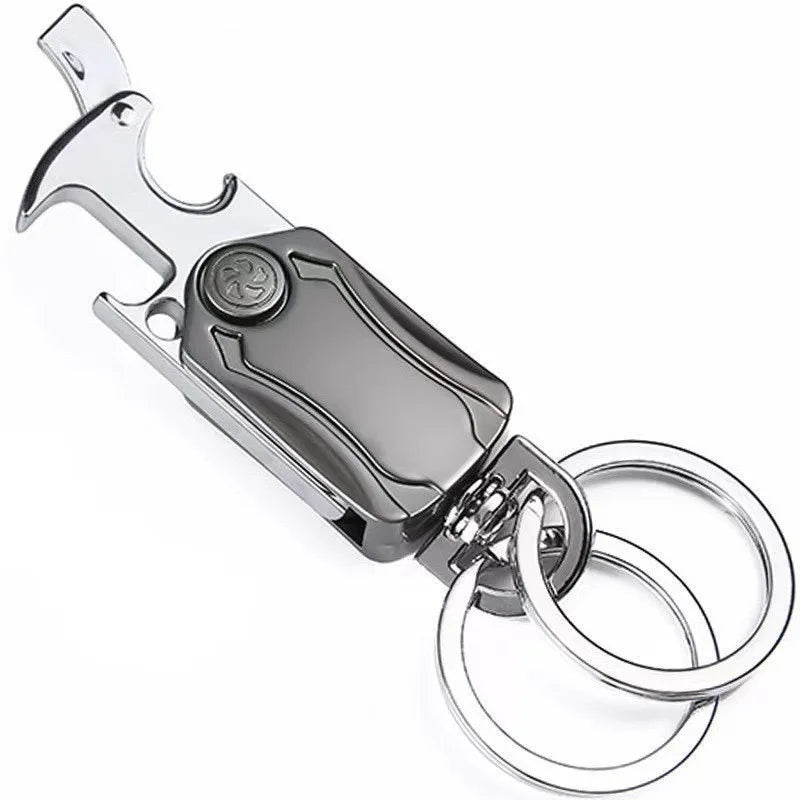 Stress Relief Gyro Keychain Multi-Functional Keychain Toy Relaxing Fidget Spinner Key Holder