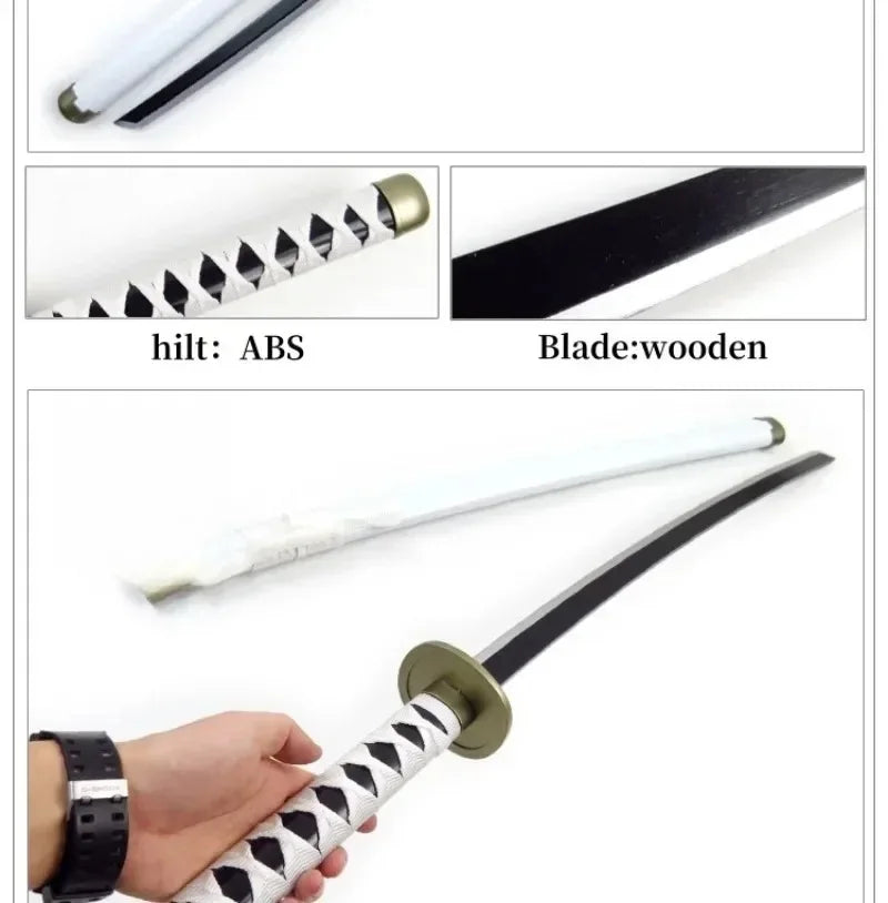 40incn Roronoa Zoro Katana Ninja Knife Sword Anime Cosplay Costume Zoro Real Size Japanese Katana Original Samurai Sabre Gift