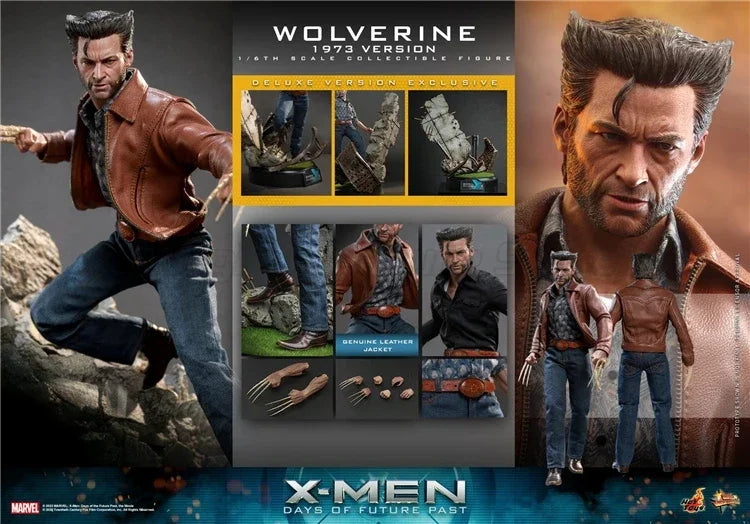 【MT】Hot Toys MMS660 Marvel  X-Men 1973 Version Wolverine Hugh Jackman Full Set Model 12In Soldier 1/6 Action Figure Movable