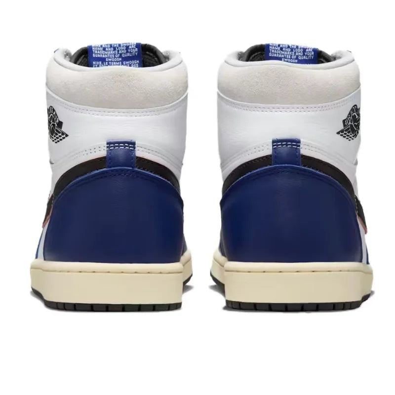 Nike Jordan Air Jordan 1 Durable Breathable Lightweight Mid-Top Premium Versatile Casual Basketball Shoes Men's DZ5485-100