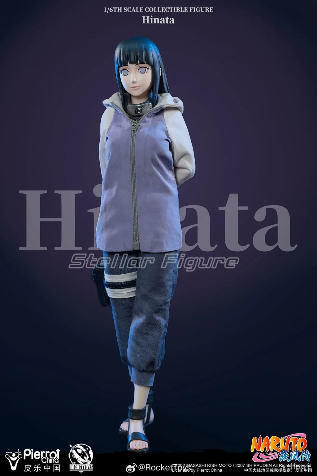 【SF】In Stock RocketToys NARUTO Shippuden Hyuuga Hinata 1/6 Scale Collection Model Figures Anime