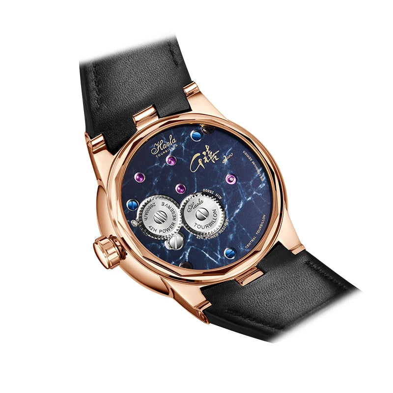 Haofa Center Tourbillon Watch 3D Chinese zodiac Animal Sculpture Manual Tourbillon Sapphire Waterproof Limited Watches Men 2000