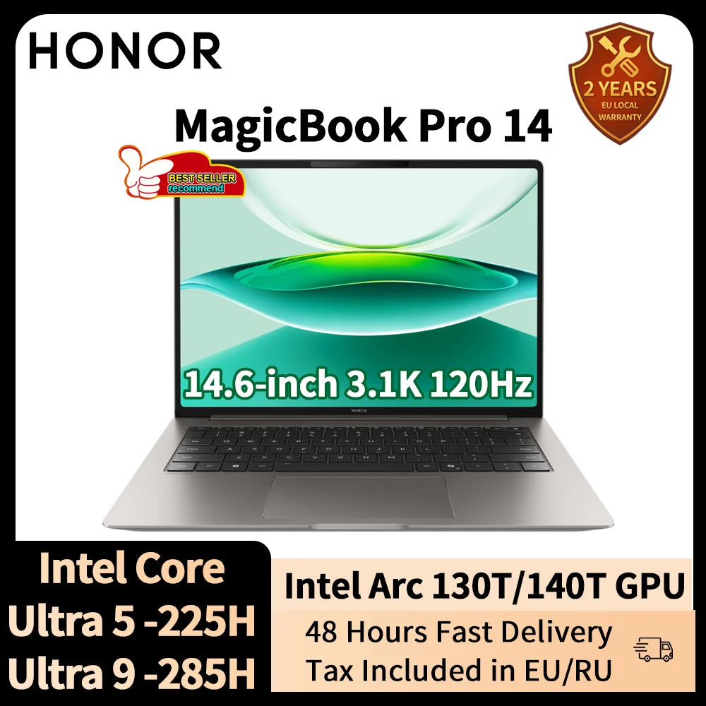 HONOR Laptop MagicBook Art 14 OLED Touchscreen Intel Ultra 5 Ultra 7 Computer PC Notebook Ultrabook 3.1K 120Hz