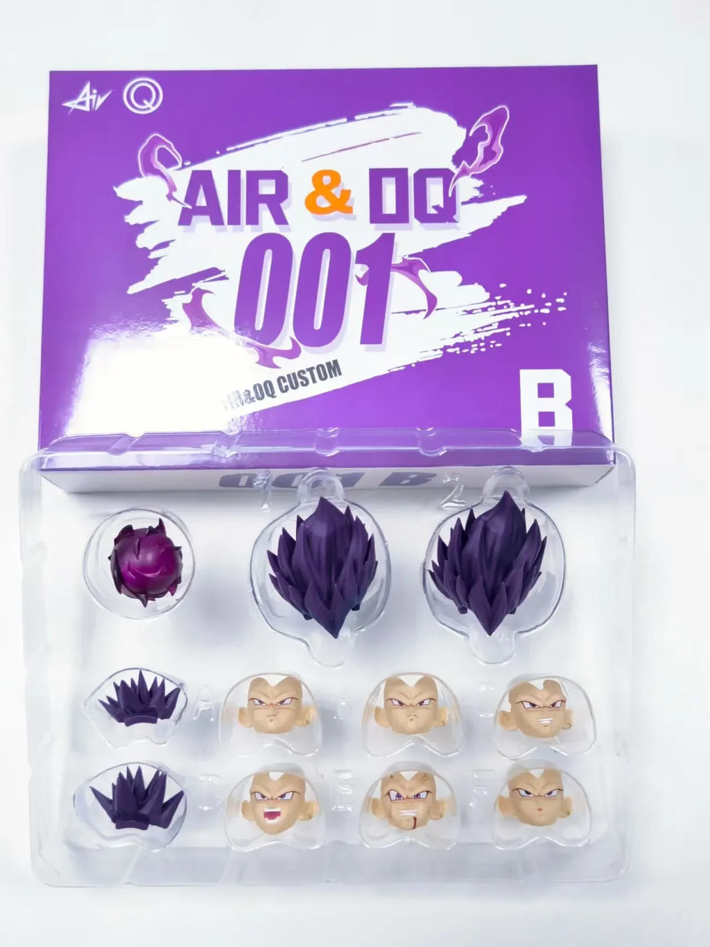 Air&OQ Studio Dragon Ball Z Shf Super Saiyan SSJ Majin Vegeta Custom Heads Head Accessories Action Figures Air&OQ001 A B C Toys