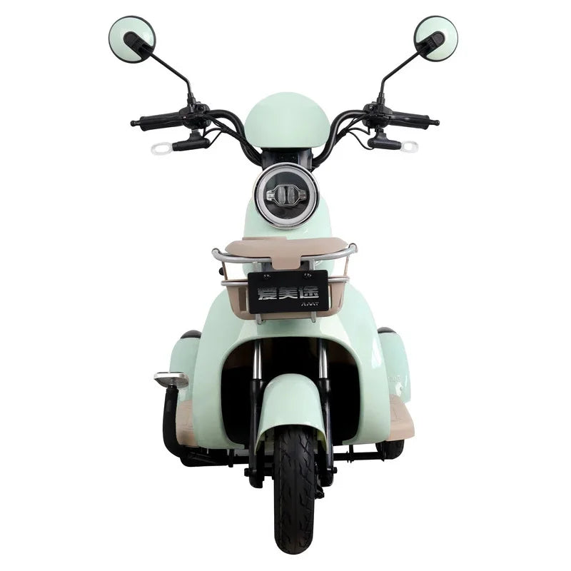 Urban Commuting Adult Electric Tricycle Green Energy Environmentally Friendly Thickened Frame for Short Trips Open Body Type