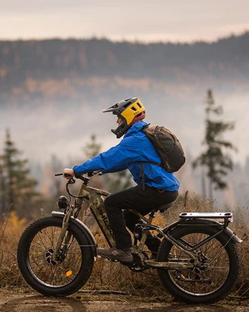 Electric Bike for Adults, 5000 Dual Motor E-Bike, 60V 32AH Long Range Dirt Bike, Fat Tire Hunting Ebike for All Terrain, Full Su
