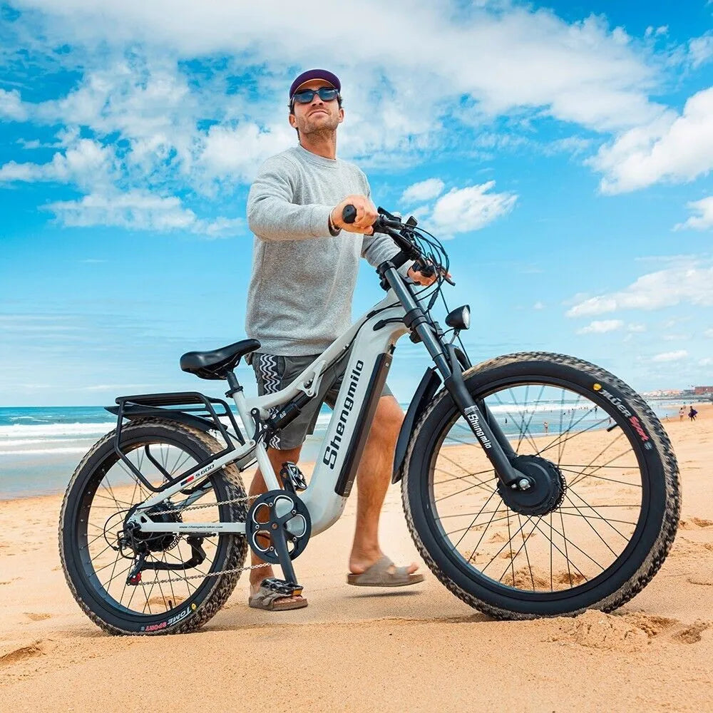 26" Electric Bike 2000W E-Bike For Adults Dual Motor Bicycle  30mph Fat Tyre~