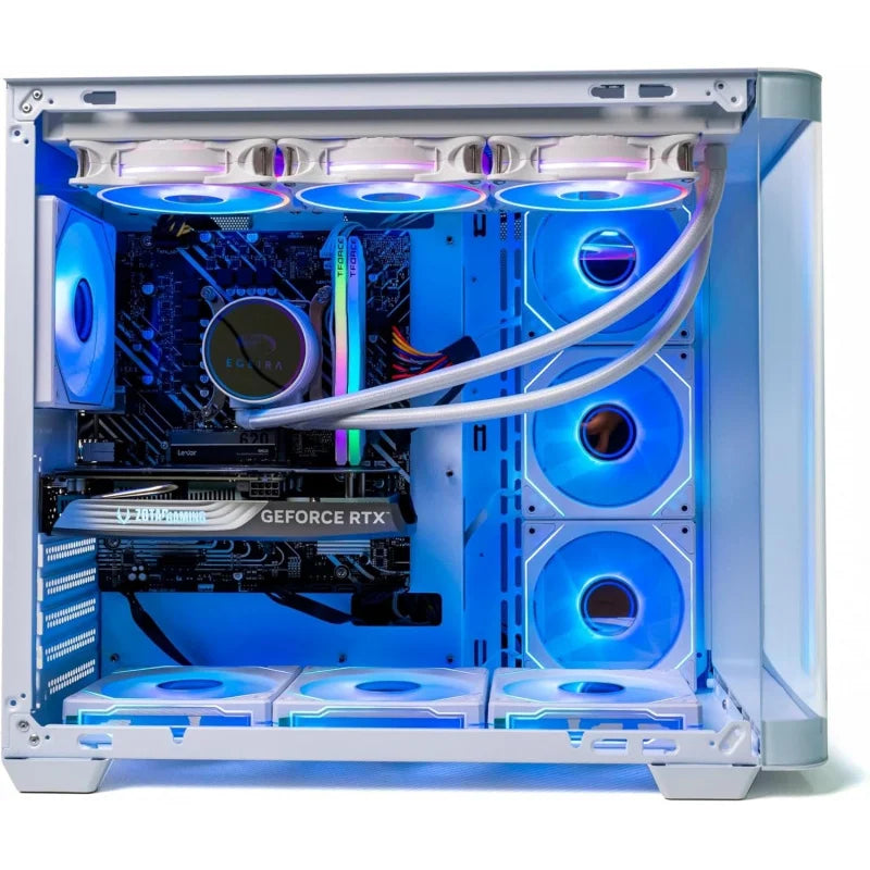 Gaming PC -, RTX 5080 16GB, 16GB RAM DDR5, 1TB M.2 SSD, 3 Fans Water Cooler, 7 Fans RGB Case (R7 7800X3D, 64 RAM)
