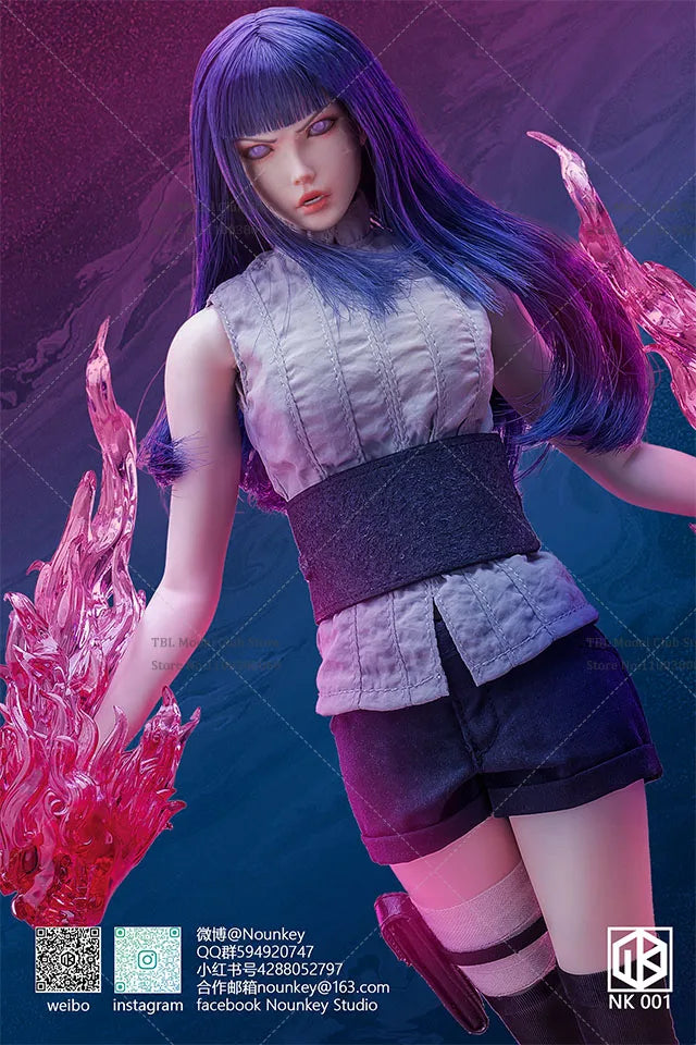 In Stock Nounkey Studio NK001 1/6 Scale Cosplay NARUTO Female Ninja Hyūga Hinata 12Inch Soldiers Action Figure Collection