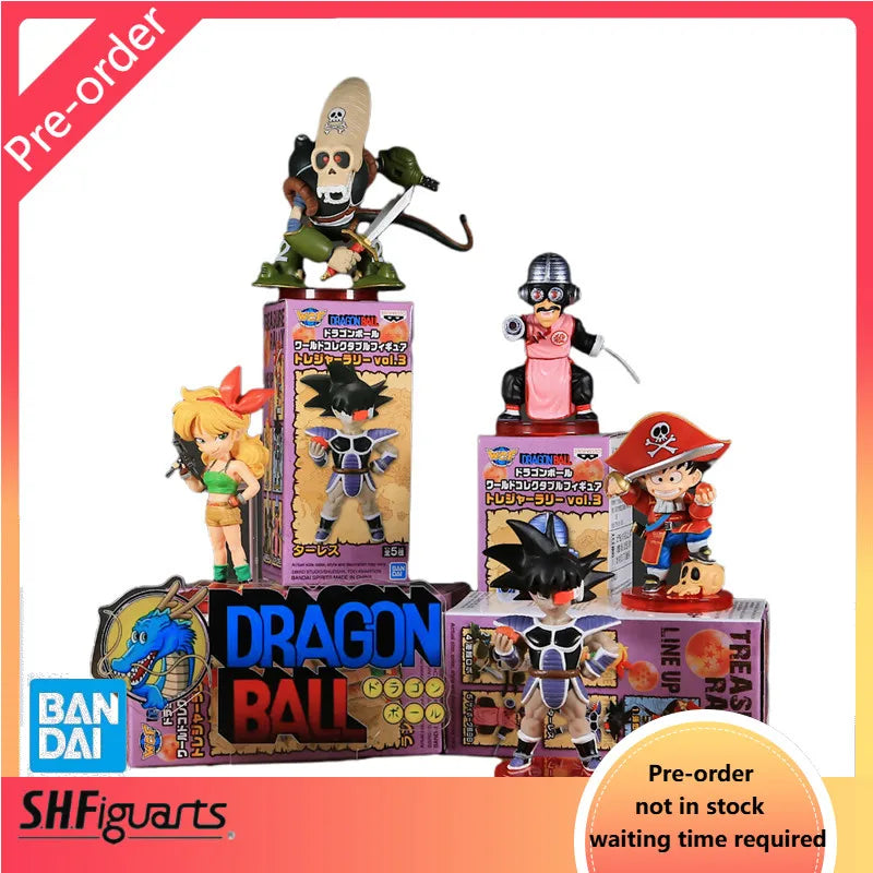 Pre-Order Bandai Dragon Ball Z WCF Treasure Collection Vol.3 Son Goku Bulma Tao Pai Pai Figure Set （10-day shipping）