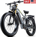 26" Electric Bike 1000W E-Bike For Adults Rear Motor Bicycle  28mph Fat Tyre