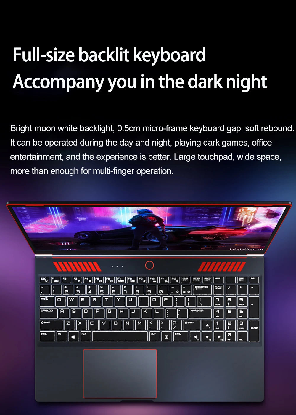 16.1 Inch Gaming Laptop RTX4050 6G Intel Core i9-13900HK Windows11 RAM Max 64GB DDR5 2*M.2 NVME 2TB SSD WiFi Office Notebook
