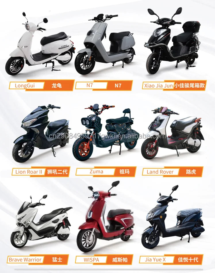 Custom 2000W 2 Seaters Electric Motorcycle Chopper Street Mopeds Motor Bike 60V 12-45Ah Long Range