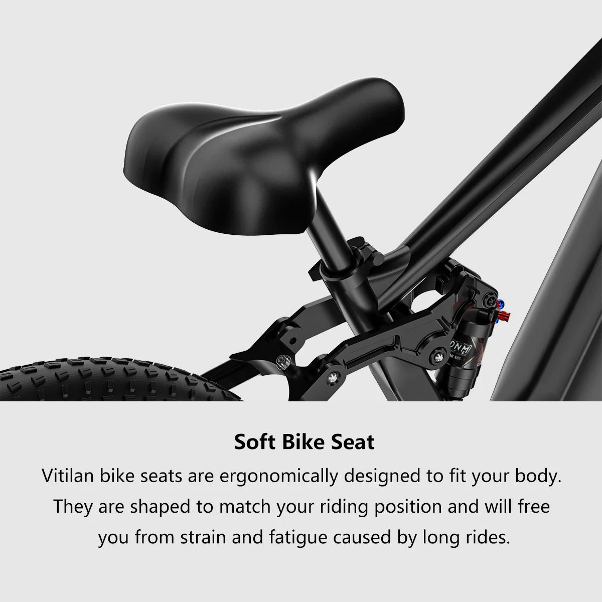 Vitilan T7PRO Full Suspension Mountain E-bike for Adults 1600W Peak Brushless Motor 35mph 52V20Ah E-Bike 90 Nm Electric Bike
