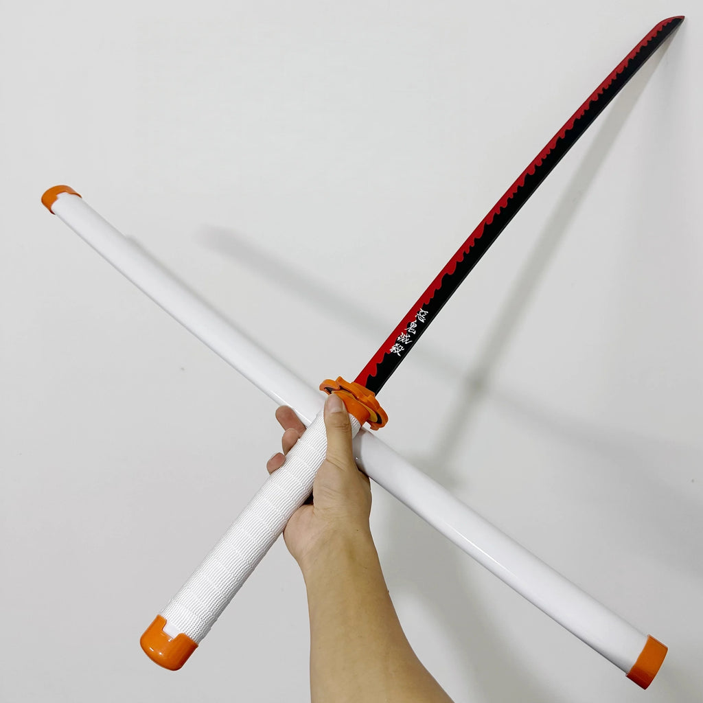 40inch Bamboo Katana Anime Cosplay Costume Prop Large Safe Ninja Knife Blade Real Size Japanese Original Samurai Sword Toy Gift