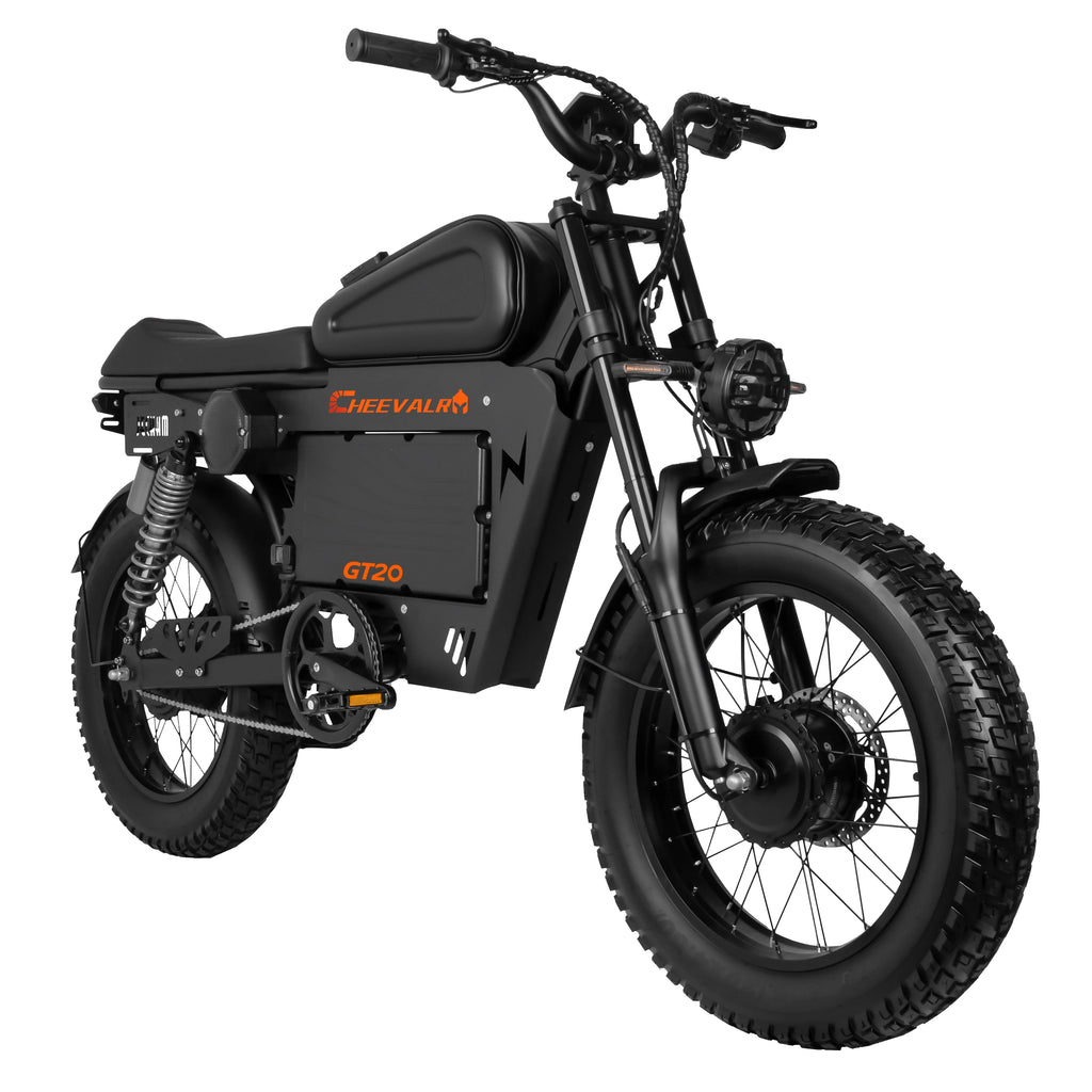 Cheevalry GT20 20 Fat Tire E-Mountain bike  Adult E-bike 1500W*2 motor city ebike 60V43Ah battery Electric Bike