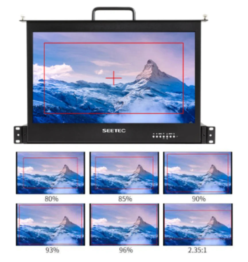 SEETEC SC173-9HD-56 17.3 Inch 1RU Pull Out Rack Mount Monitor Full HD1920x1080 for Broadcast Director Monitor