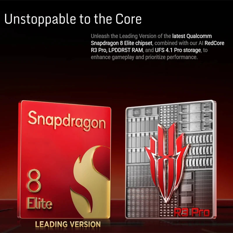 Global Version Redmagic 10S Pro NX789J Snapdragon 8 Elite Leading Version 6.853" Q9+ 144Hz AMOLED 50*2+2+16MP 7050mAh 80W NFC