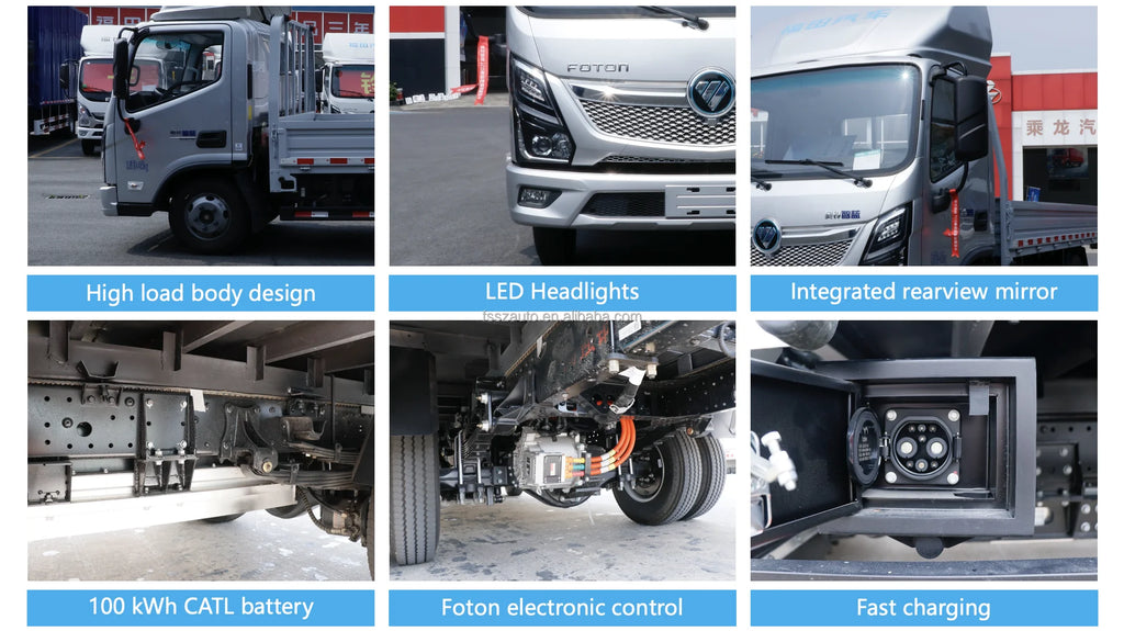Electric Truck 5 Tons Freight Truck Customize Flatbed Truck CATL 100.46kWh Battery Electric Vehicles for Sale