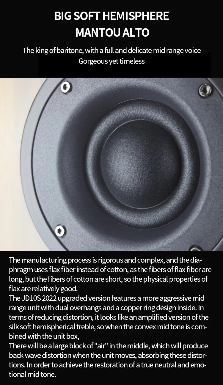 YYAUDIO 10 Inch 8Ohm High Low Speaker Bass Tweeter Hifi Bookshelf Speaker Professional Sound Floor speaker Box