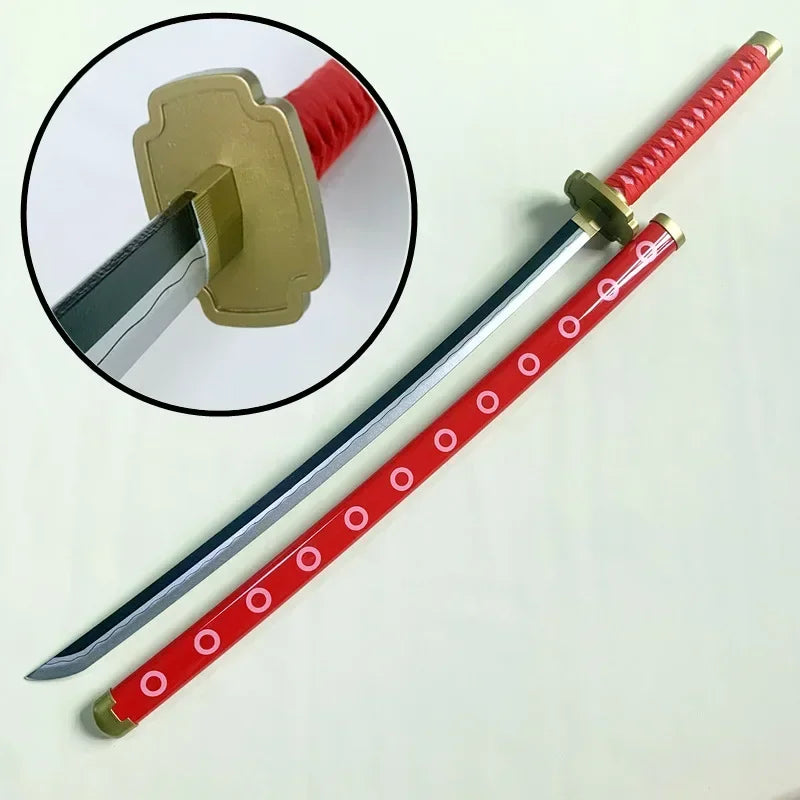 104cm Zoro Katana Sandai Kitetsu Sword Wooden Ninja Blade Anime Cosplay Prop Real Size Japanese Katana Samurai Sabre Kid Toy