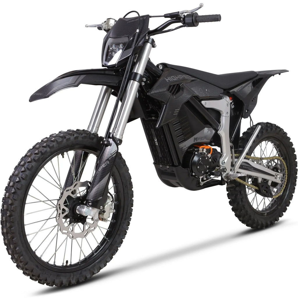 MotoTec Venom 72v Electric Dirt Bike Black