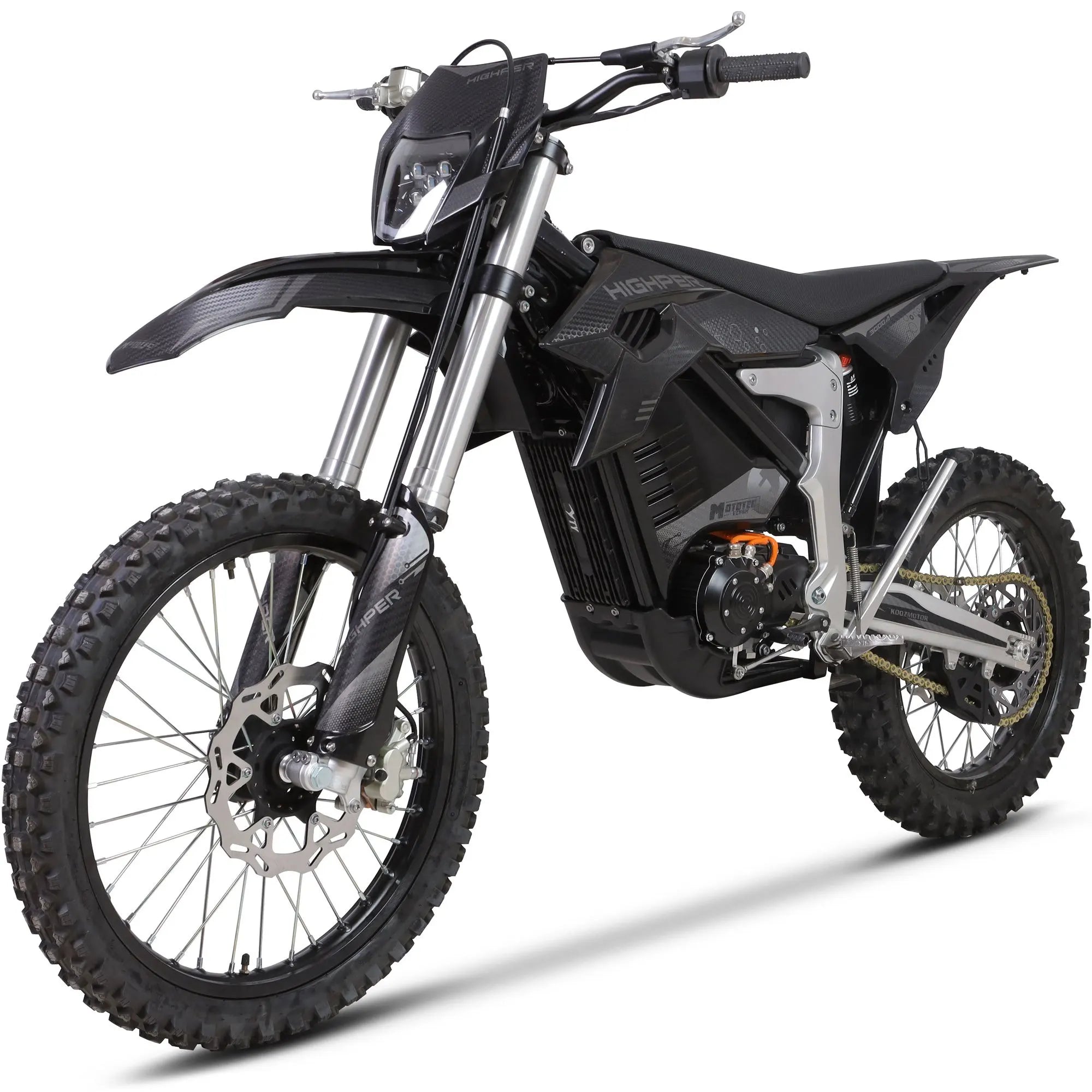MotoTec Venom 72v Electric Dirt Bike Black